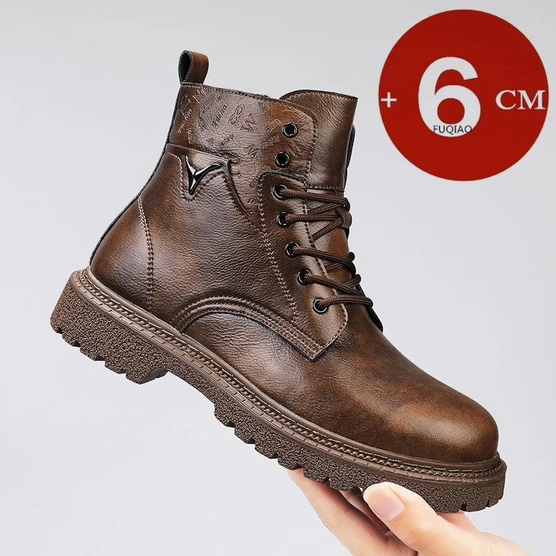 Men Shoes Size Chart - Мужские ботинки с невидимым углом, увеличивающие