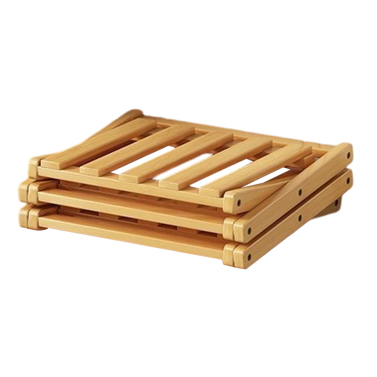Men Shoes Rack - Деревянные полки для обуви, 3-ярусные, раскладные,