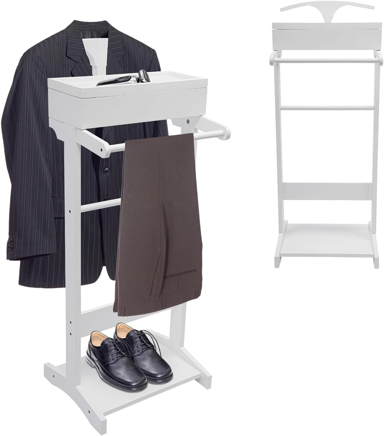 Men Shoes Rack - Деревянная вешалка-органайзер Wood Men с выдвижным
