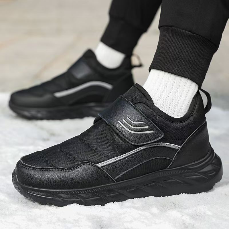 Men Shoes Velcro - Мужские зимние новые утепленные ботинки на