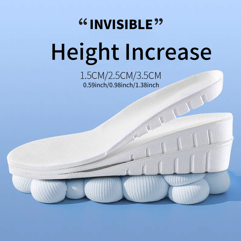 Men Shoes Size Chart - 1 пара новых 1,5-3,5 см белых