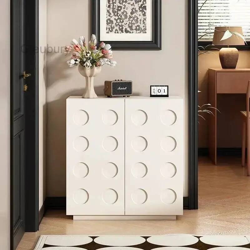 Men Shoes Rack - Белая вертикальная подставка для обуви, черная