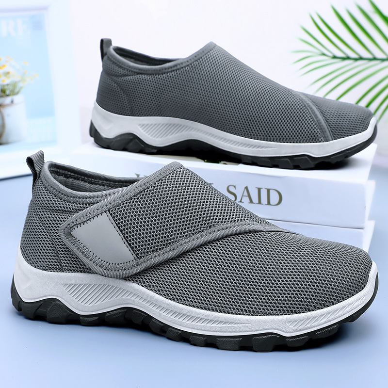 Новые летние мужские сетчатые  – обзор и цена Men Shoes Velcro