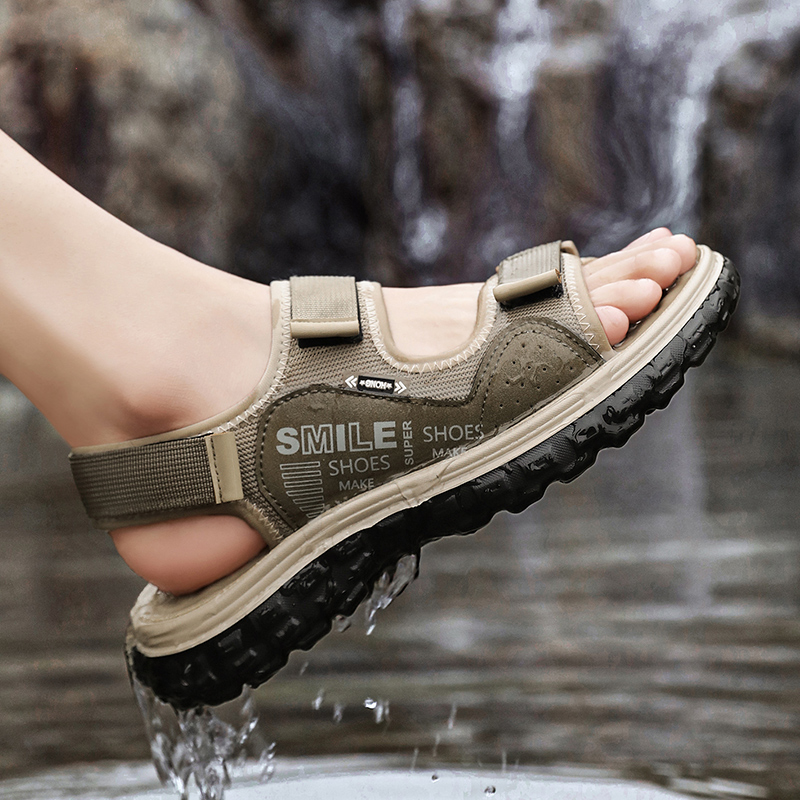 Мужские летние сандалии 2026 г – обзор и цена Men Shoes Velcro