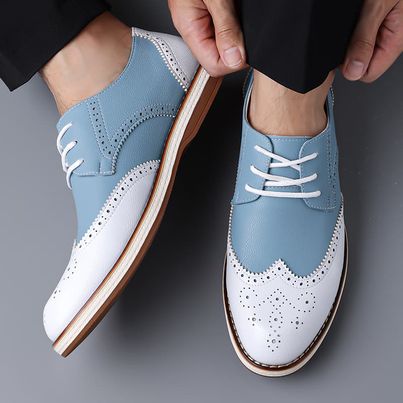 Мужские белые и синие двухцвет – обзор и цена Men'S Shoes Brogues