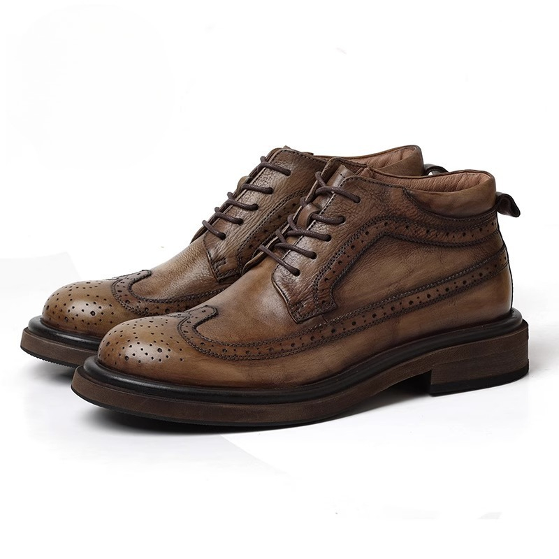 Британские броги с резным высо – обзор и цена Men'S Shoes Brogues