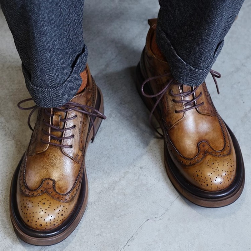 Британские броги с резным высо – обзор и цена Men'S Shoes Brogues