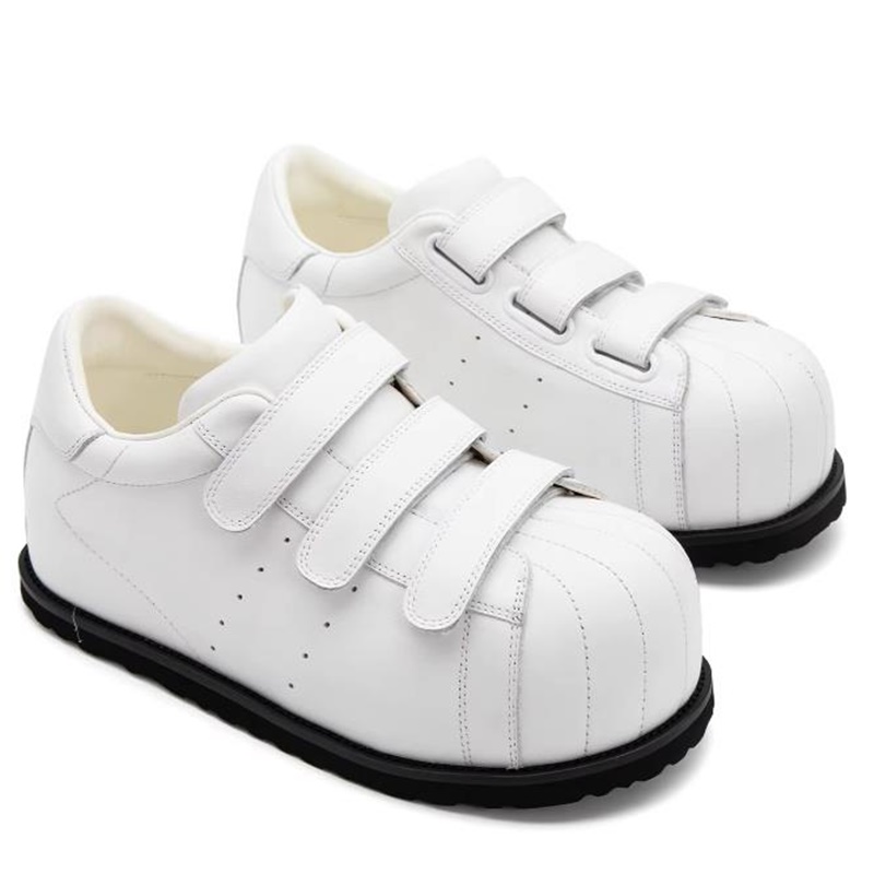 Мужские кожаные кеды с закрыты – обзор и цена Men Shoes Velcro