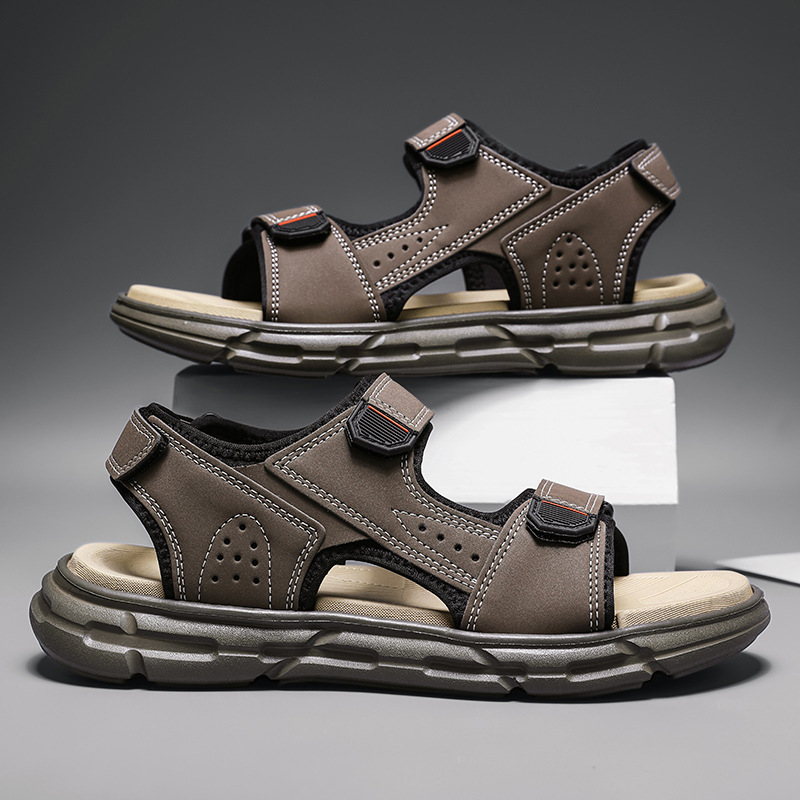 Мужские летние уличные сандали – обзор и цена Men Shoes Velcro
